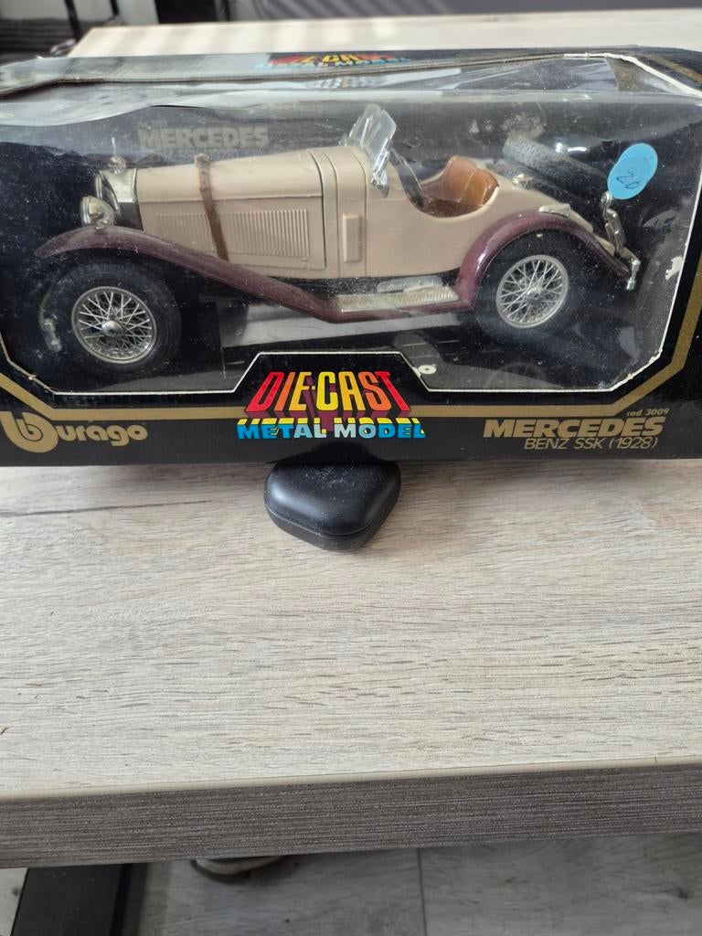 016 mercedes benz ssk 1/18 Bburago, Hobby en Vrije tijd, Modelauto's | 1:18, Ophalen of Verzenden, Zo goed als nieuw, Bburago