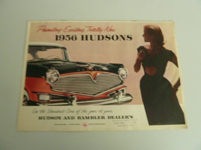 1956 Hudson Full Line Grote Prestige Brochure USA, Ophalen of Verzenden, Gelezen, Overige merken