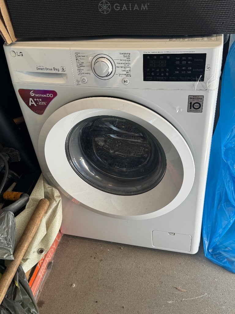 LG wasmachine direct drive 9 KG, Witgoed en Apparatuur, Wasmachines, Ophalen, 1200 tot 1600 toeren, Gebruikt, 8 tot 10 kg