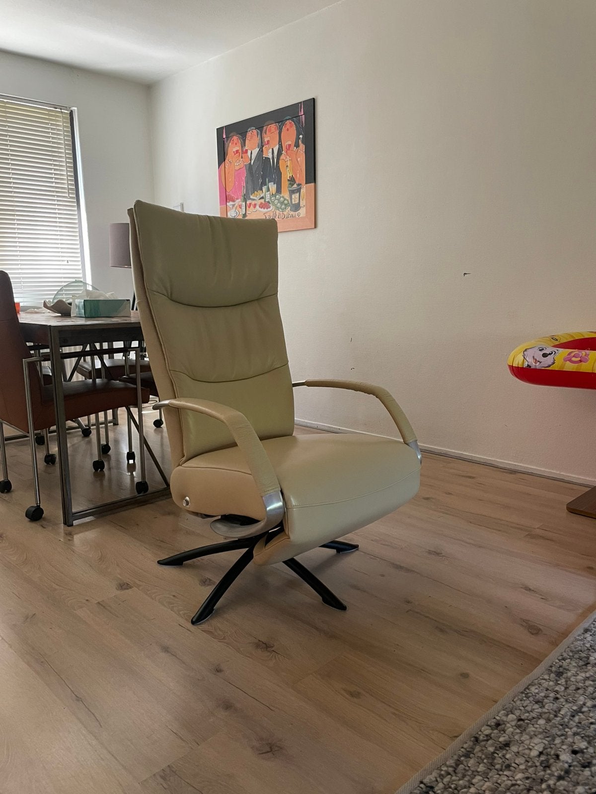🟢 RelaxFauteuil  Hjord Knudsen Design Relaxstoel ZGAN!, Huis en Inrichting, Fauteuils, Ophalen, Minder dan 75 cm, Zo goed als nieuw