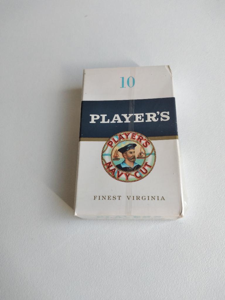 Player's Navy Cut sealed pakje van 10 sigaretten jaren '70, Ophalen, Nieuw, Tabaksdoos of Verpakking