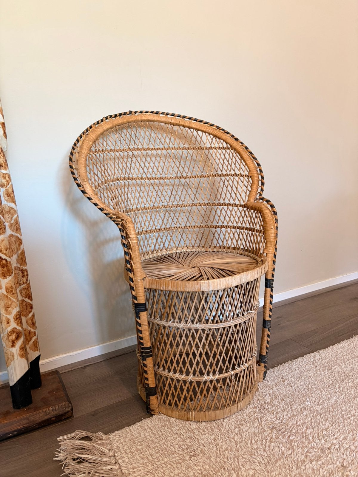 Vintage rotan rieten kinderstoeltje, Ophalen, Gebruikt, Stoel(en)