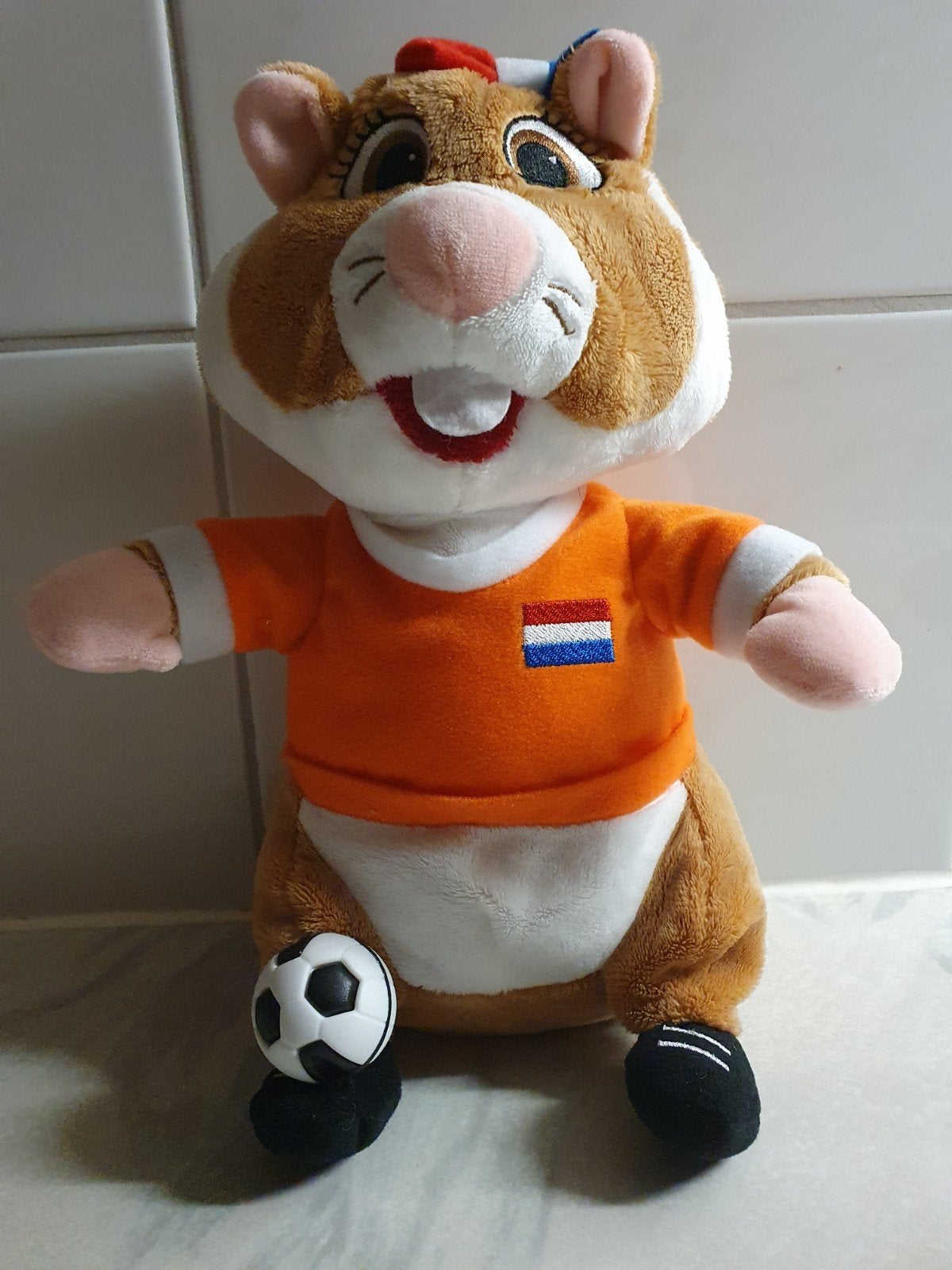 Hamster Albert Heijn,  vlag, oranje, voetbal, rugnummer 8, Albert Heijn, Ophalen of Verzenden
