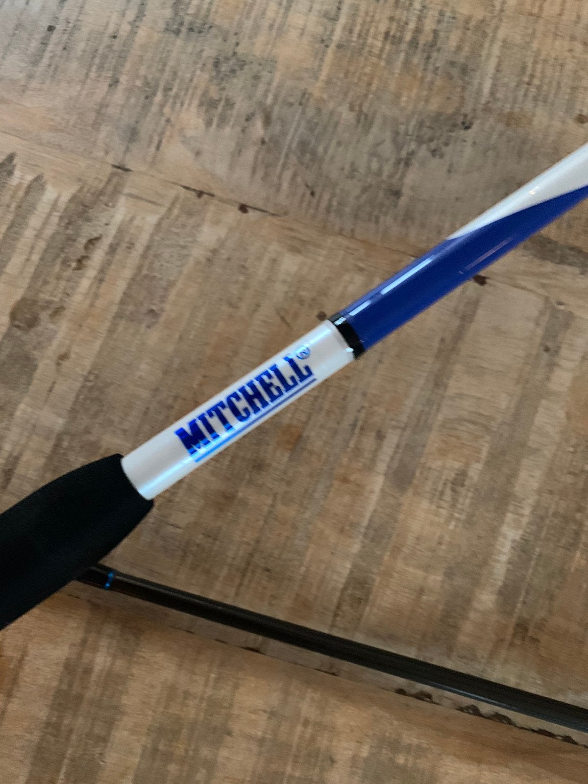 Nieuwe Mitchell zeebaarshengel + Daiwa molen + lijn, 2.40m, Ophalen of Verzenden, Nieuw, Complete set