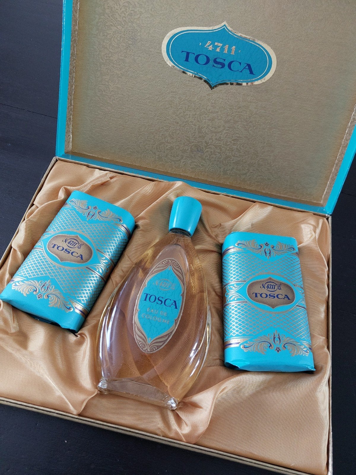 Vintage Tosca Geschenkset - Eau de Cologne & Zeep, Ophalen of Verzenden, Nieuw, Parfumfles