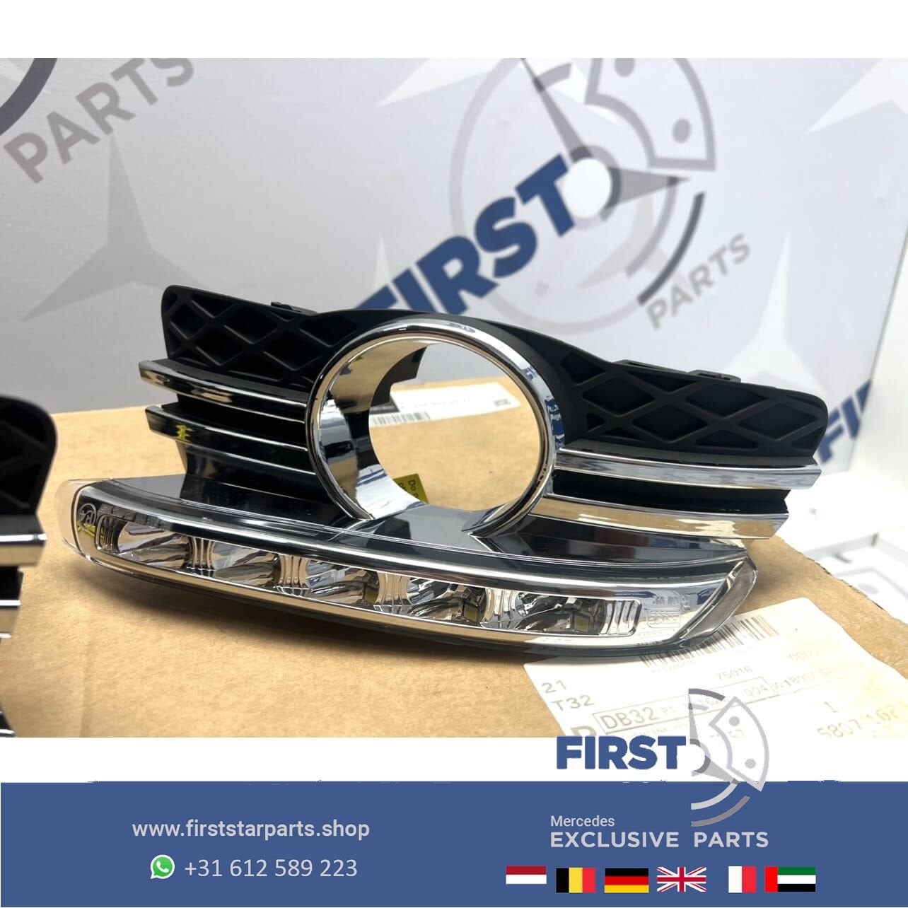 W204 MISTLAMPEN SET Pre-Facelift LED dagrijverlichting LR SE, Gebruikt, -, Ophalen of Verzenden, -