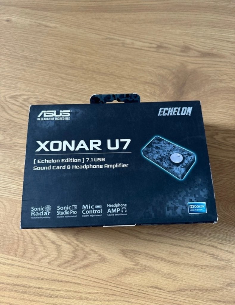 ASUS Xonar U7 (Echelon Edition) Externe 7.1 Geluidskaart/DAC, Computers en Software, Geluidskaarten, Ophalen of Verzenden, Zo goed als nieuw