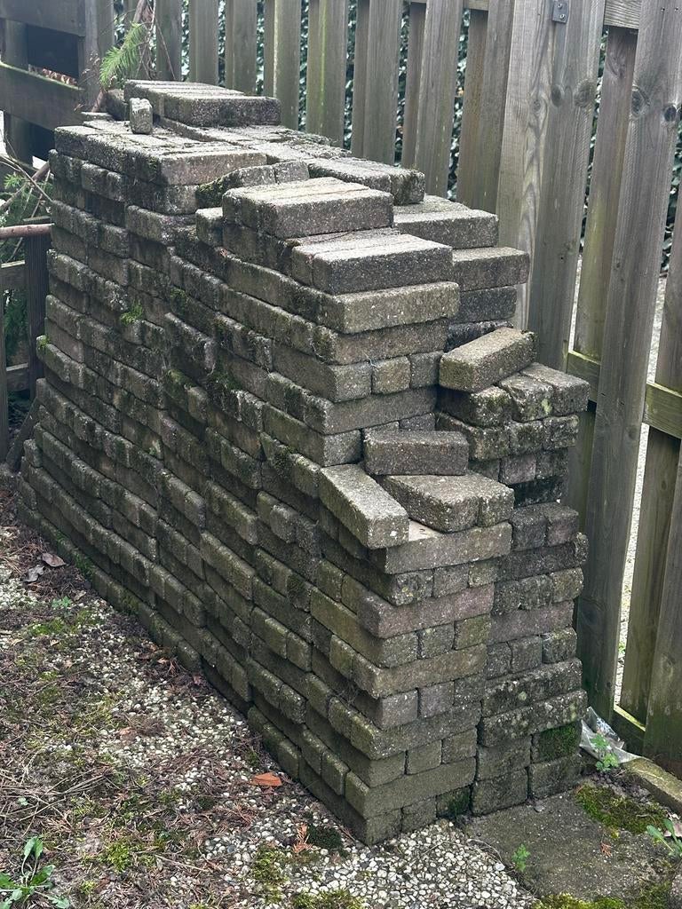 Gebruikte betonnen klinkers voor tuin of oprit, Ophalen, Gebruikt, Klinkers, 10 m² of meer