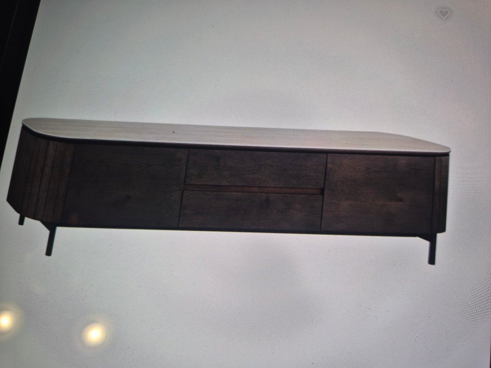 RICHMOND LUX AANBIEDING TV meubel Ritz 2 m EIK TRAVERTIN, Ophalen, Nieuw, 25 tot 50 cm, Minder dan 100 cm