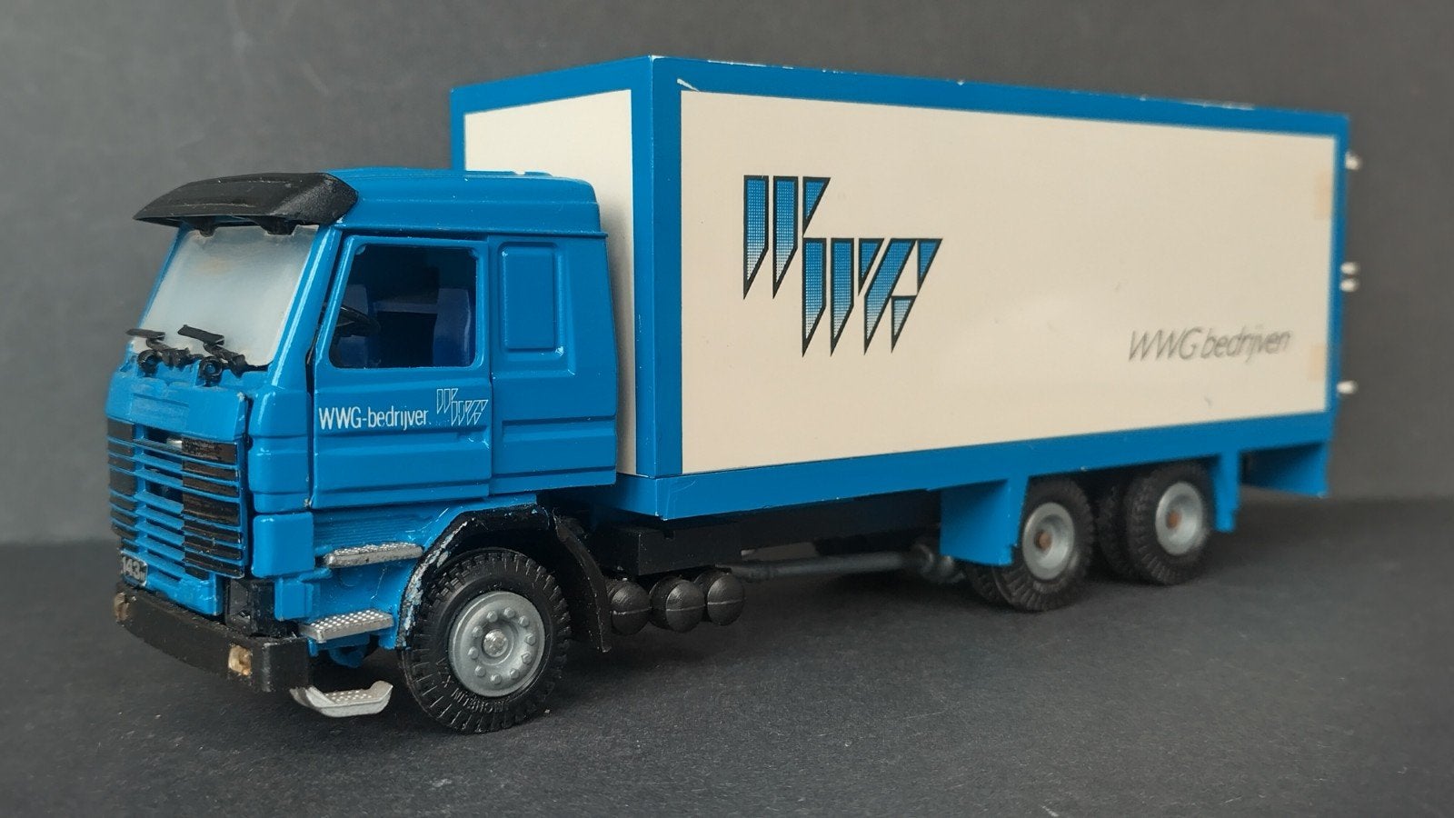 Scania 143 H WWG bedrijven 1:50 Tekno Pol, Verzenden, ., Tekno, Zo goed als nieuw