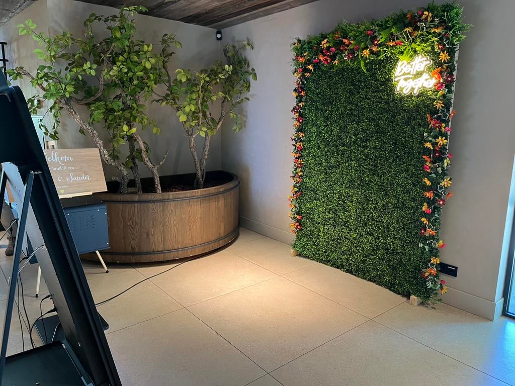 Backdrop photobooth, Ophalen, Zo goed als nieuw, Geboorte of Huwelijk