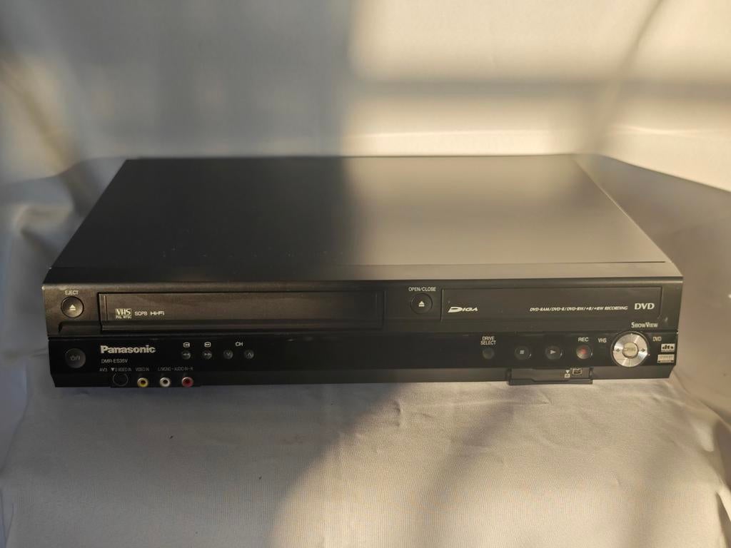 Panasonic DMR-ES35V VHS/DVD Combi Recorder - Getest, Ophalen of Verzenden, Nieuw, VHS-speler of -recorder