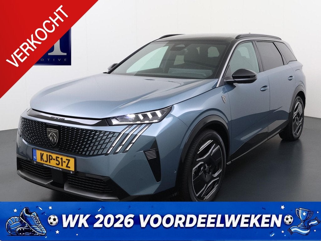 Peugeot e-5008 GT 73 kWh 7p VAN: 45.900,- VOOR: 41.440,- UW, Auto's, Peugeot, Lichtsensor, Gebruikt, 7 stoelen, 1000 kg