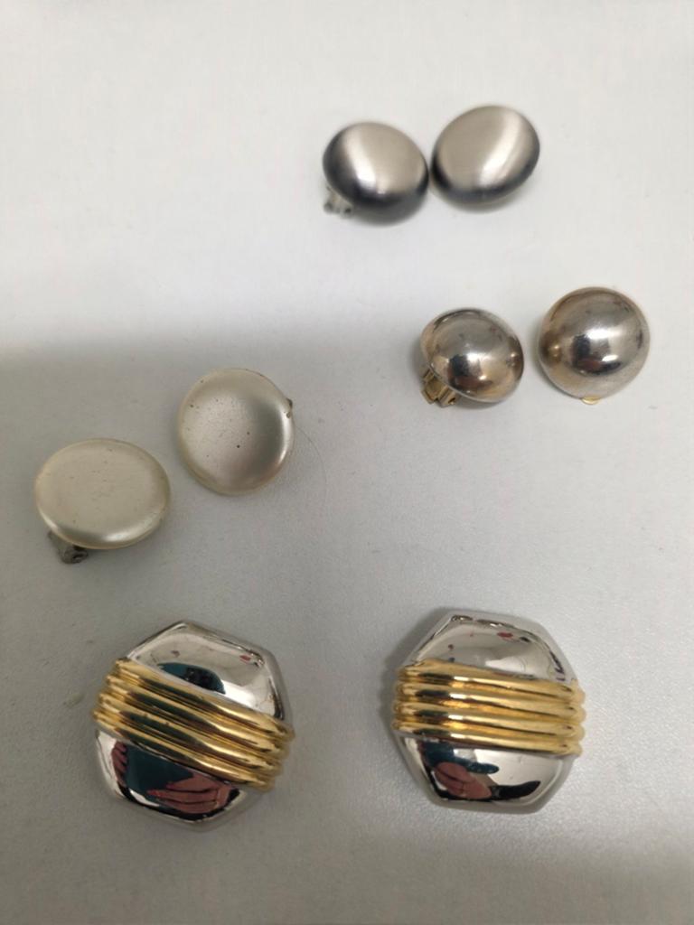 4 paar Vintage klip oorbellen ( keuze uit 4 verschillende), Ophalen of Verzenden, Zo goed als nieuw, Overige kleuren, Overige materialen