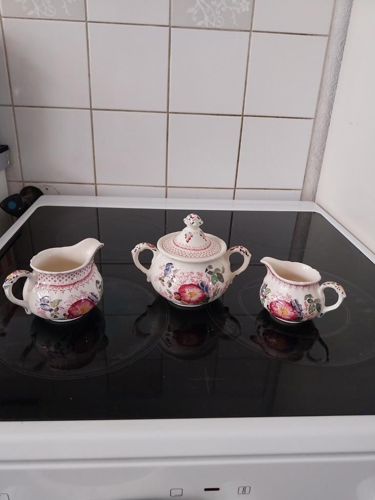 Masons Roomstel: Suikerpot en Melkkannetjes, Antiek en Kunst, Ophalen of Verzenden