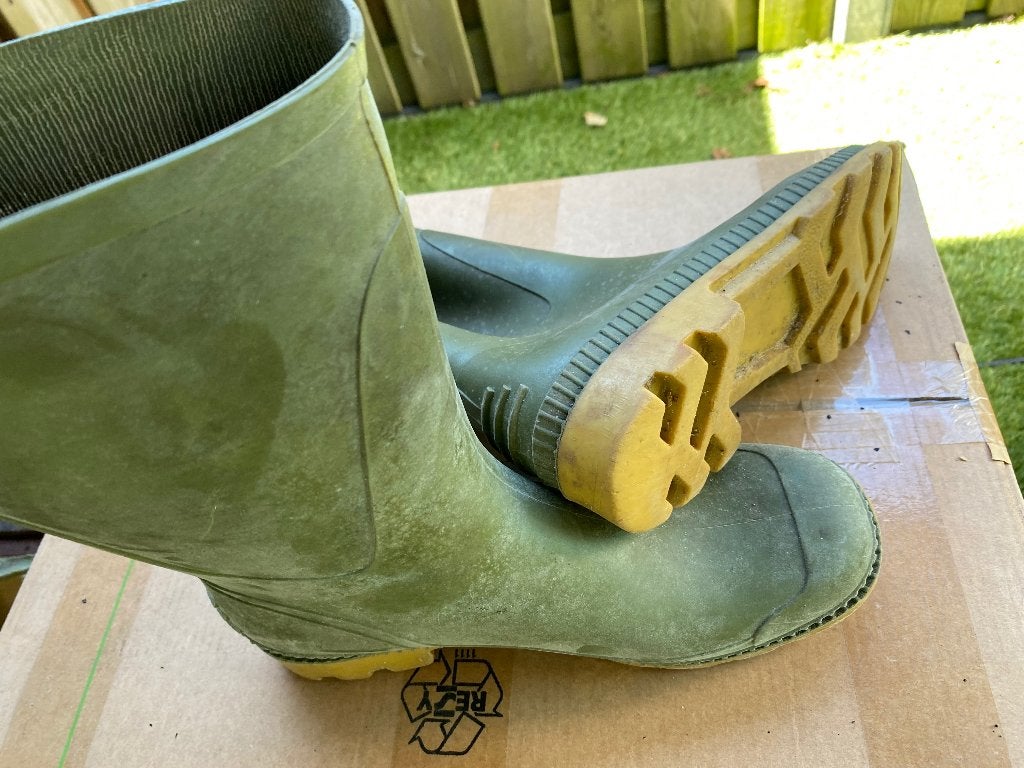 Rubber laarzen maat 42, Ophalen, Gedragen, Onbekend