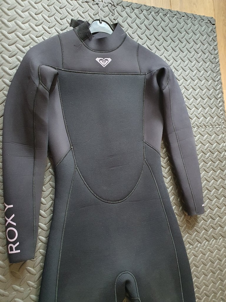 ROXY WOMENS PROLOGUE 4-3mm BACK ZIP WETSUIT, Zwart, Overige typen, Ophalen of Verzenden, Maat 36 (S)