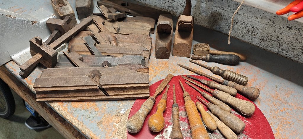 antiek gereedschap Schaven en Gutsen, Ophalen
