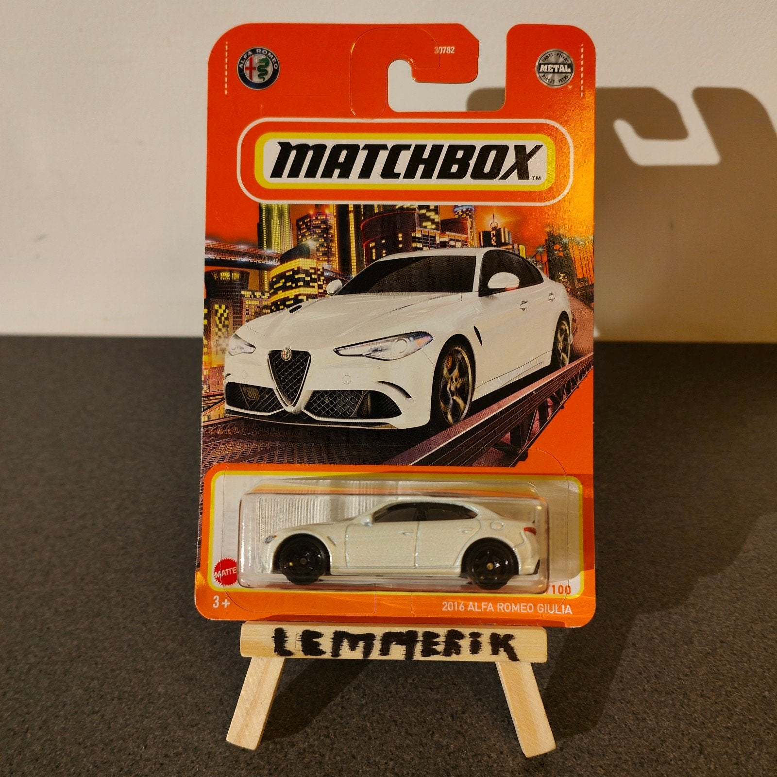 Matchbox Long Card 2018 Alfa Romeo Giulia - Nieuw, Ophalen of Verzenden, Nieuw, Auto