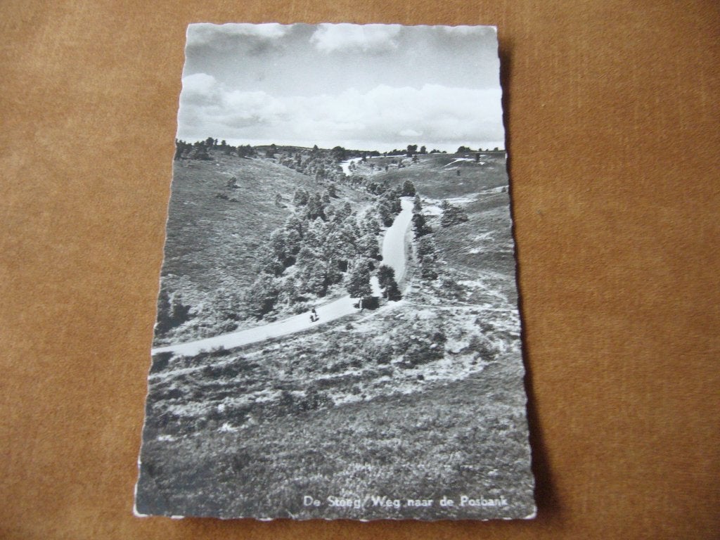 DE STEEG  =  WEG NAAR DE POSBANK, Verzamelen, Ansichtkaarten | Nederland, Ophalen of Verzenden, 1940 tot 1960, Gelopen, Gelderland