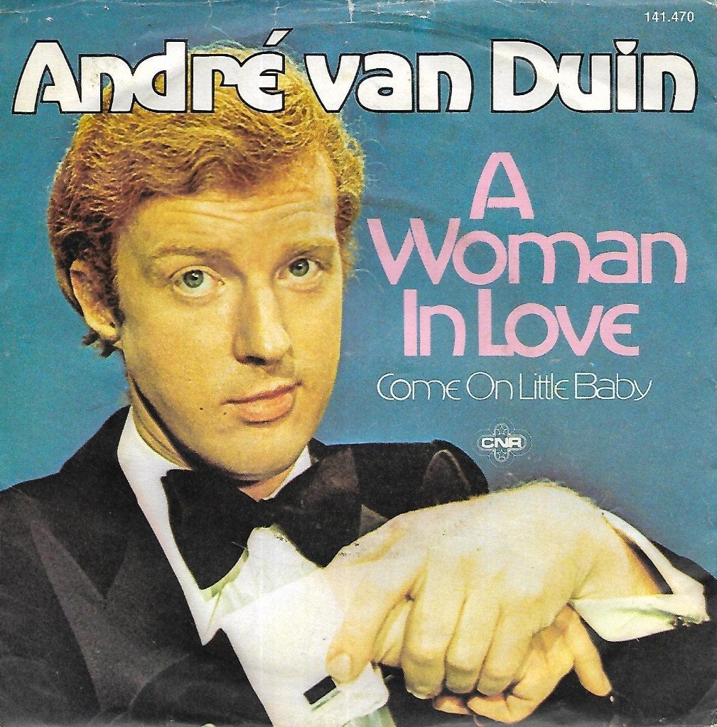 André van Duin - A woman in love, Gebruikt, 7 inch, Single, Nederlandstalig