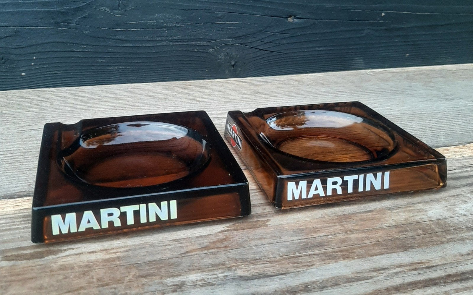 MARTINI - Vintage Franse Bistro Asbak - (Cocktail / BAR), Verzamelen, Ophalen of Verzenden, Zo goed als nieuw, Asbak