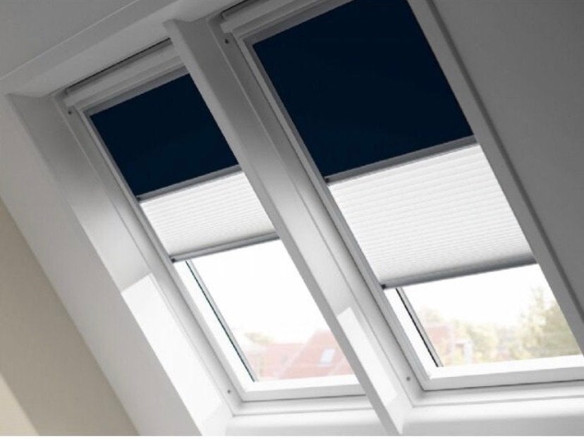 Velux DFD 20BD05X Duo Verduisterend Plisségordijn, Ophalen, Zo goed als nieuw, Overige kleuren, Minder dan 100 cm
