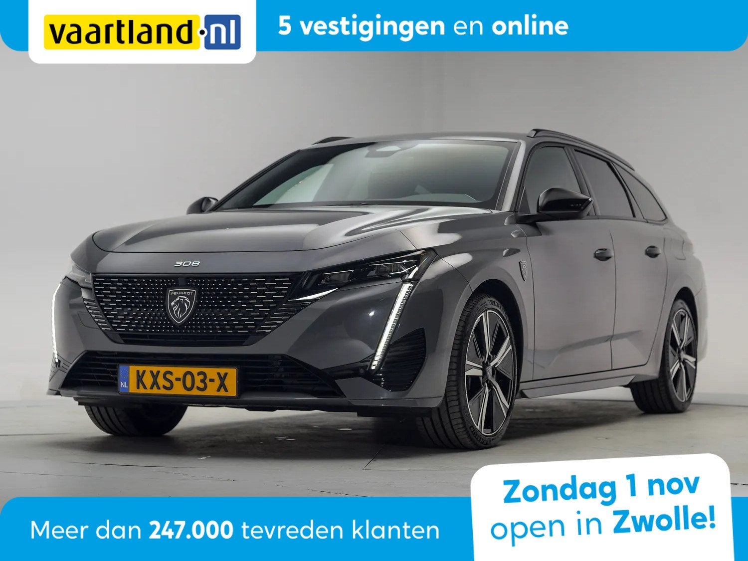 Peugeot 308 SW 1.6 Plug-In Hybrid 180 GT [ LED Alcantara/led, Auto's, 77 km/l, Gebruikt, Verwarmde buitenspiegels, 4 cilinders