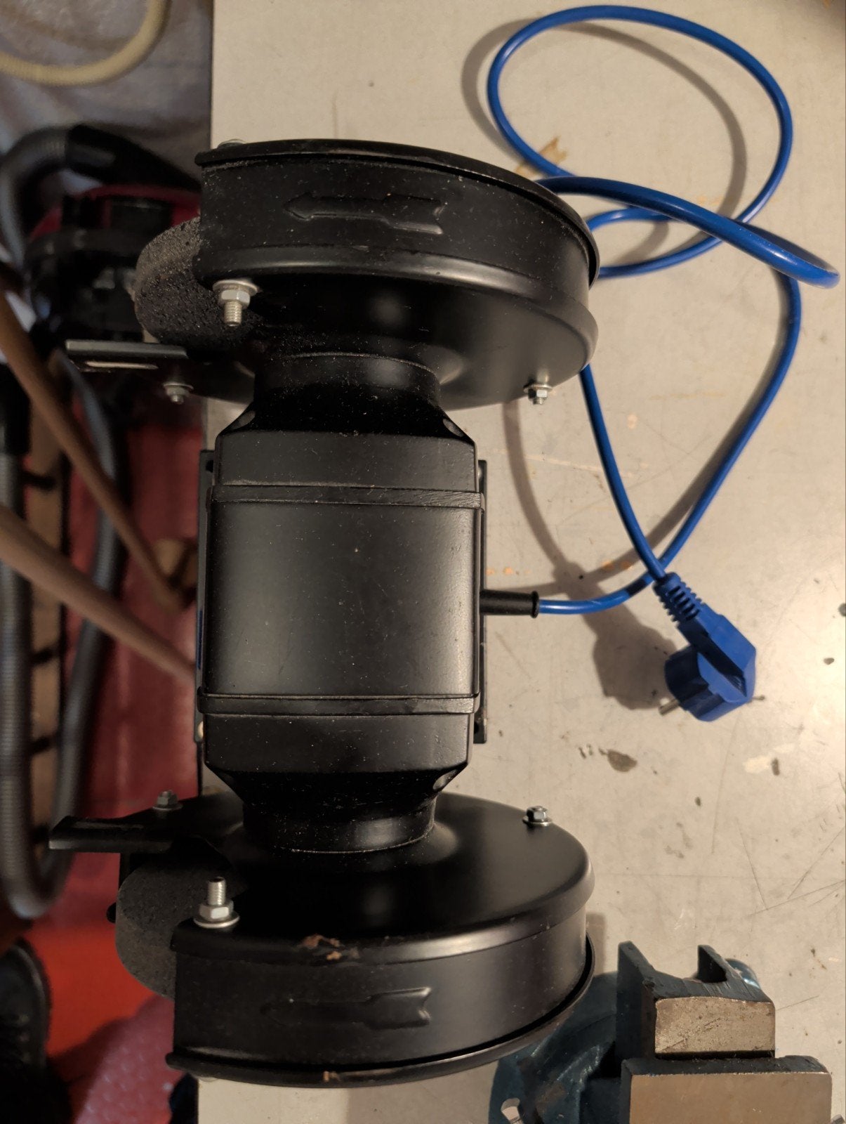 FERM FSM-150 Werkbankslijpmachine - Zo goed als nieuw, Ophalen of Verzenden, Zo goed als nieuw, Minder dan 700 watt, Werkbankslijpmachine