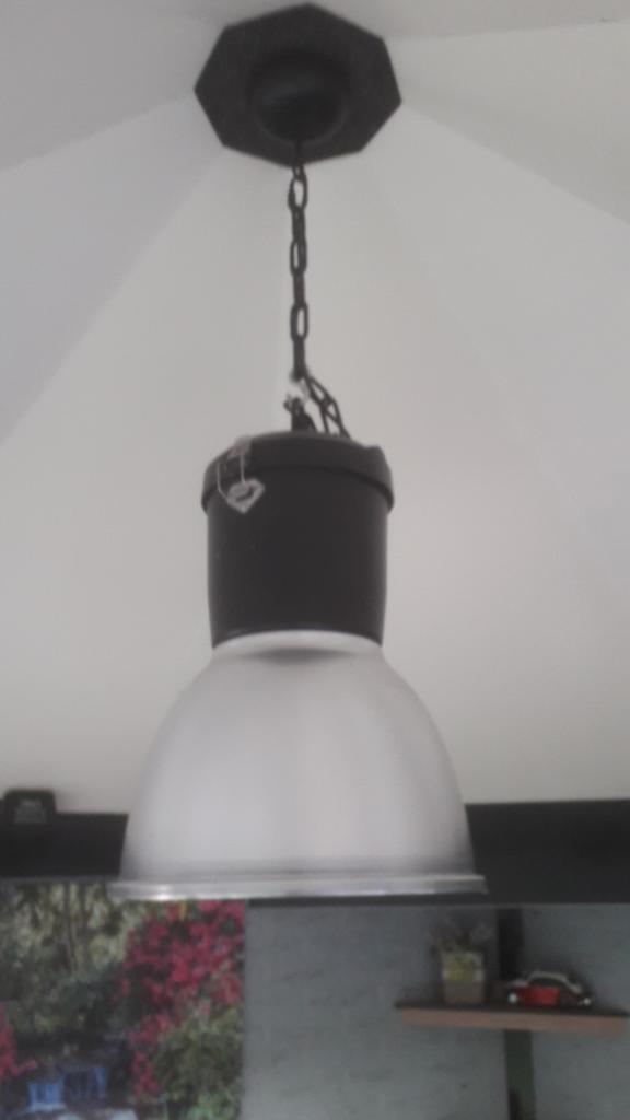 Industrieele hanglamp., Ophalen of Verzenden, Zo goed als nieuw, Minder dan 50 cm
