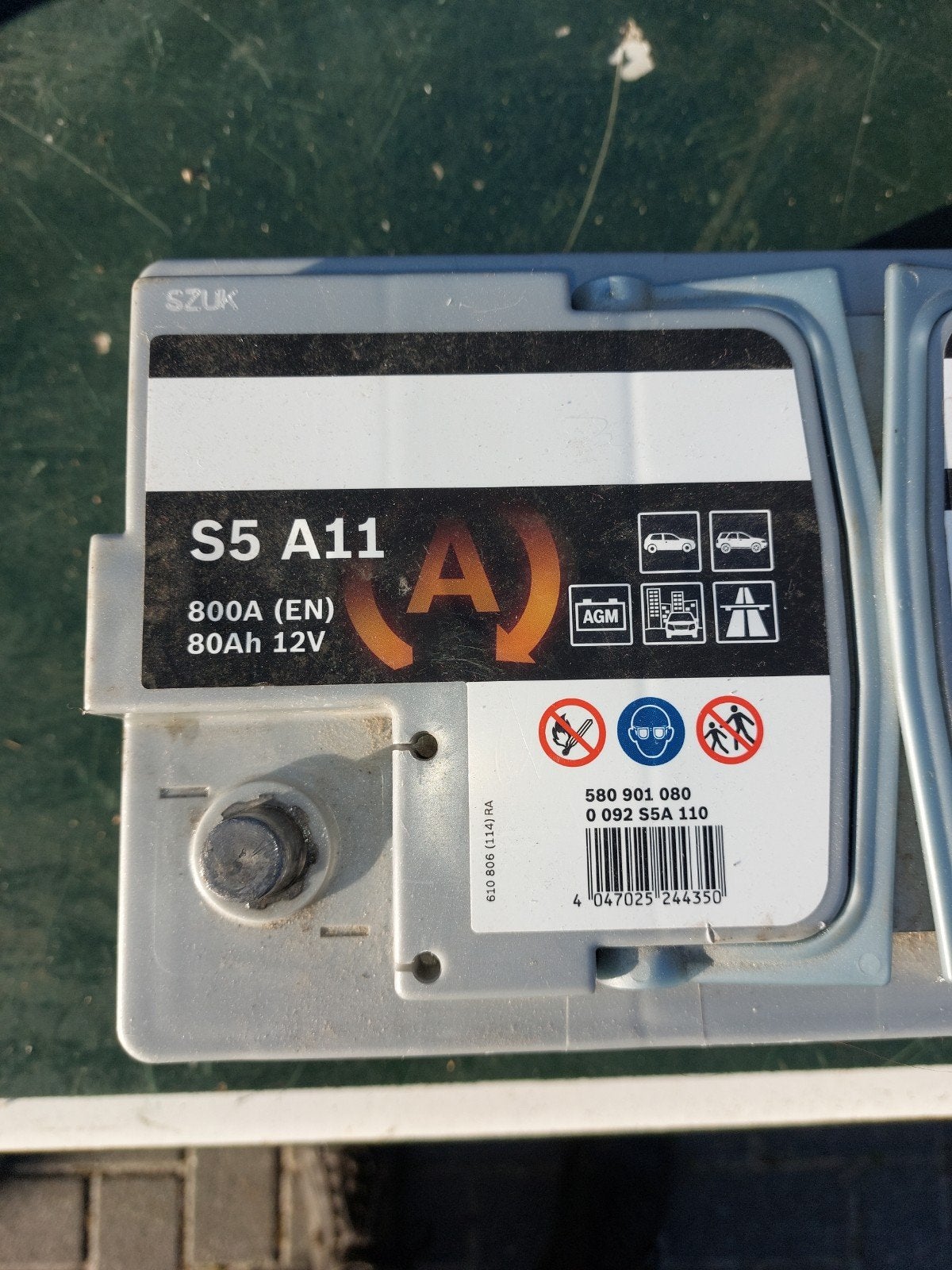 Bosch S5 A11 AGM StartStop Accu 80Ah 800A12V 1 jaar garantie, Gebruikt, Info@bosch.com, Robert Bosch GmbH, Ophalen of Verzenden