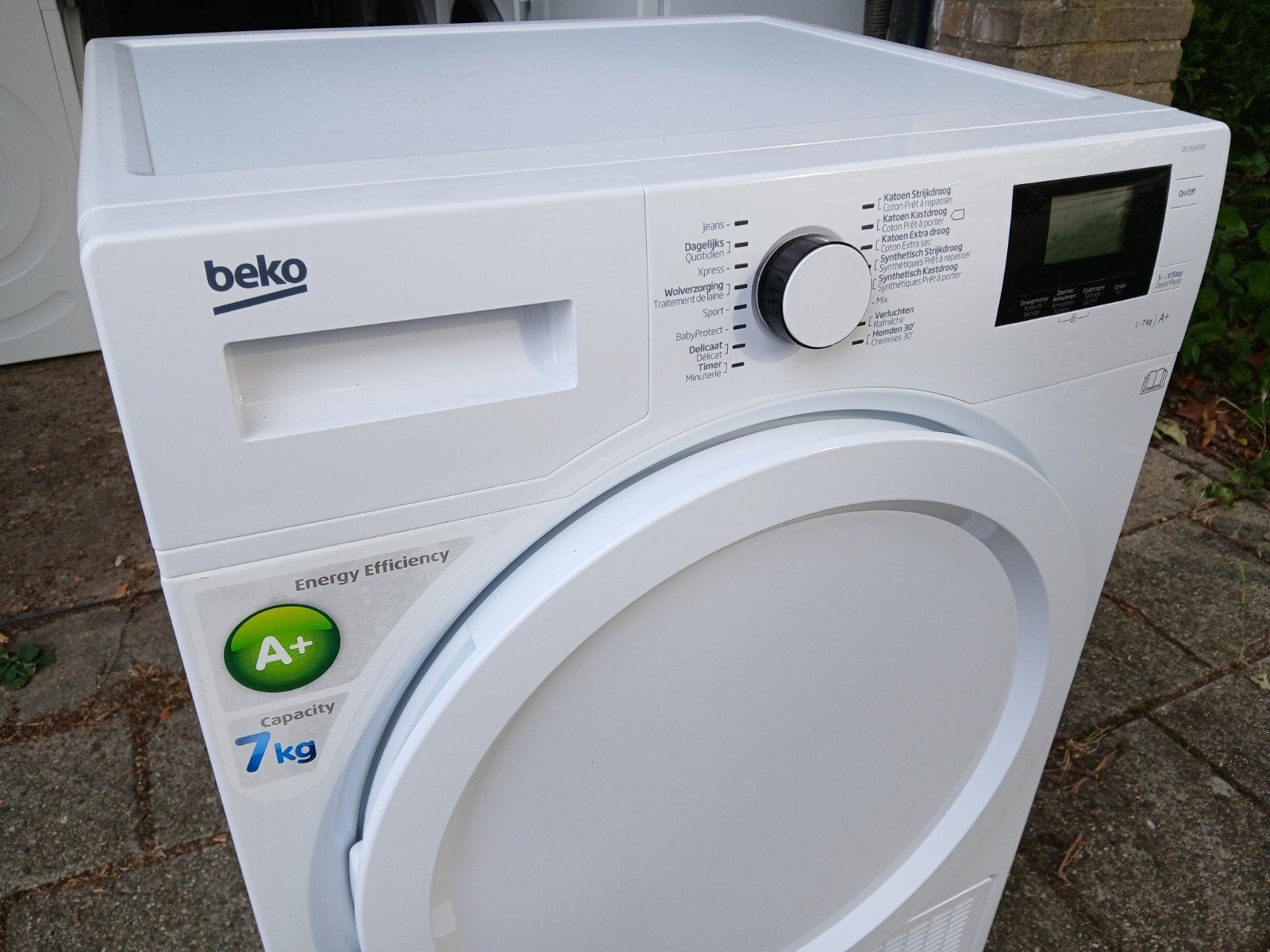 warmtepompdroger Beko 7kg energie A+ nette staat!, Ophalen, 6 tot 8 kg, Overige typen, Zo goed als nieuw