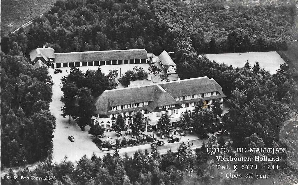 AK Vierhouten - Hotel "De Mallejan" vanuit de lucht, Verzenden, 1960 tot 1980, Ongelopen, Noord-Brabant