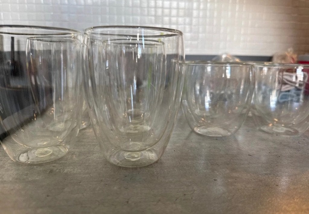 Dubbelwandige glazen, Glas of Glazen, Ophalen of Verzenden, Overige stijlen, Glas