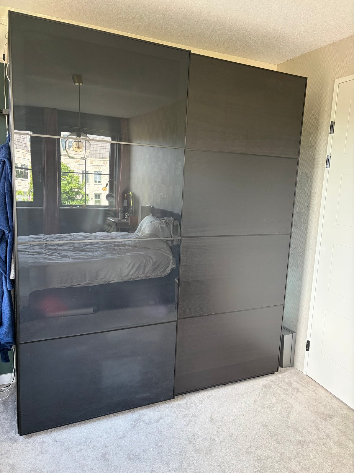 IKEA PAX kledingkast met schuifdeuren en lades, Ophalen, Gebruikt, 200 cm of meer, 200 cm of meer