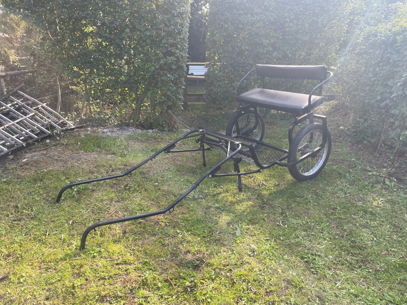 Shetlander sulky incl tuig, Dieren en Toebehoren, Gebruikt, Sulky, Pony