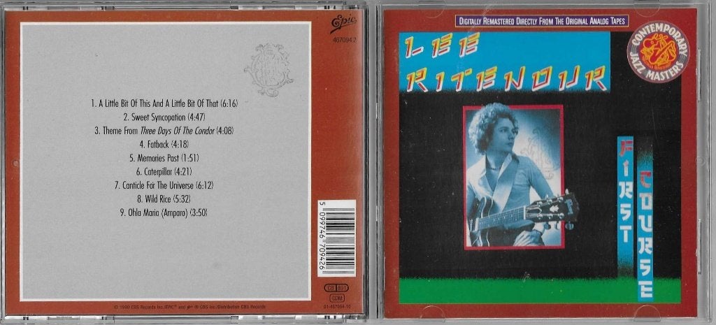 Lee Ritenour – First Course CD (Remastered), Ophalen of Verzenden, 1960 tot 1980, Gebruikt, Jazz