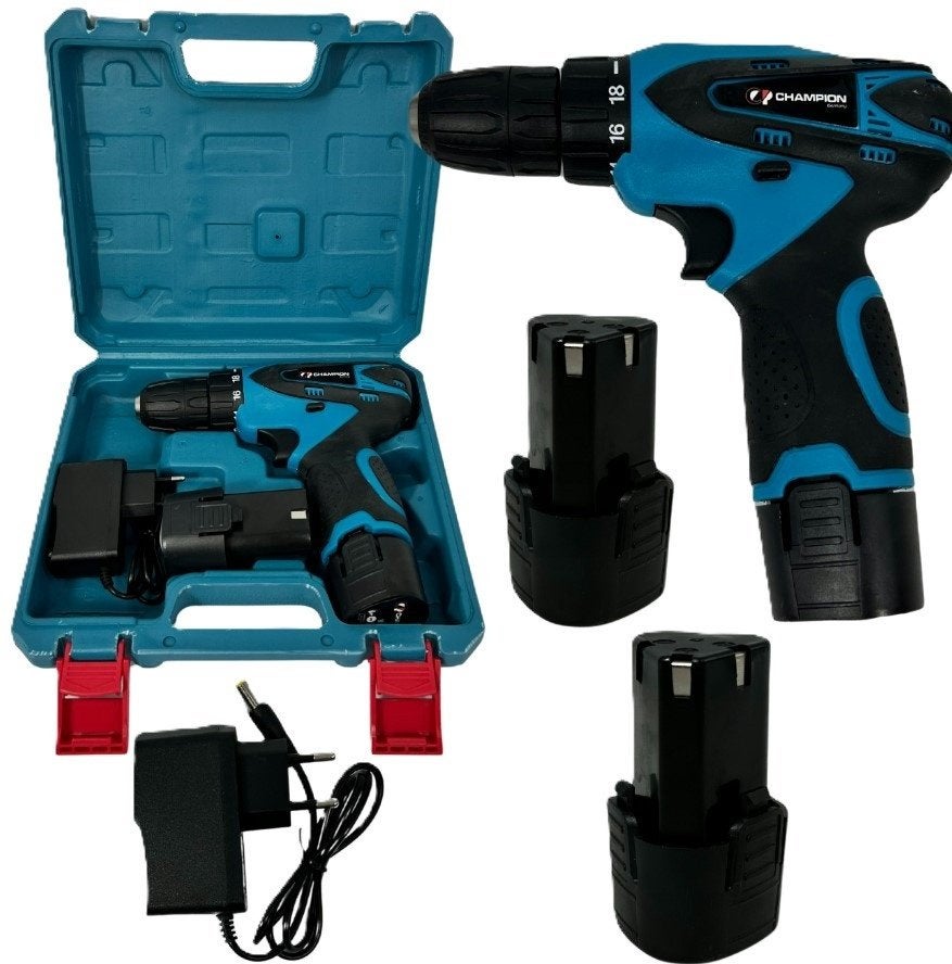 Champion CP-1532 Accu boormachine met 2 accu's 21 volt NIEUW, Ophalen of Verzenden, Nieuw, Boormachine