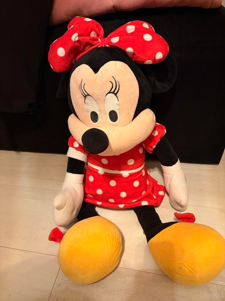 Grote Minnie Mouse knuffel - ca. 70 cm hoog, Muis, Gebruikt, Disney, Ophalen of Verzenden