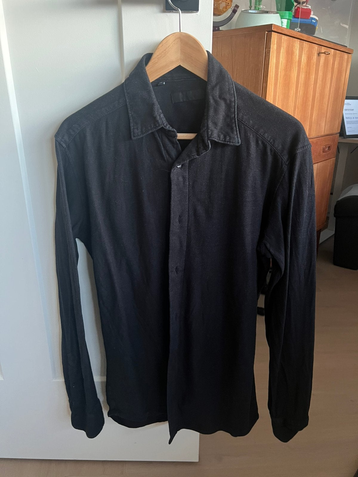 Zumo 'Harris' Overhemd Zwart (Slim Fit) - Maat XL (42/43), Ophalen of Verzenden, Gedragen, Zwart, Halswijdte 43/44 (XL)