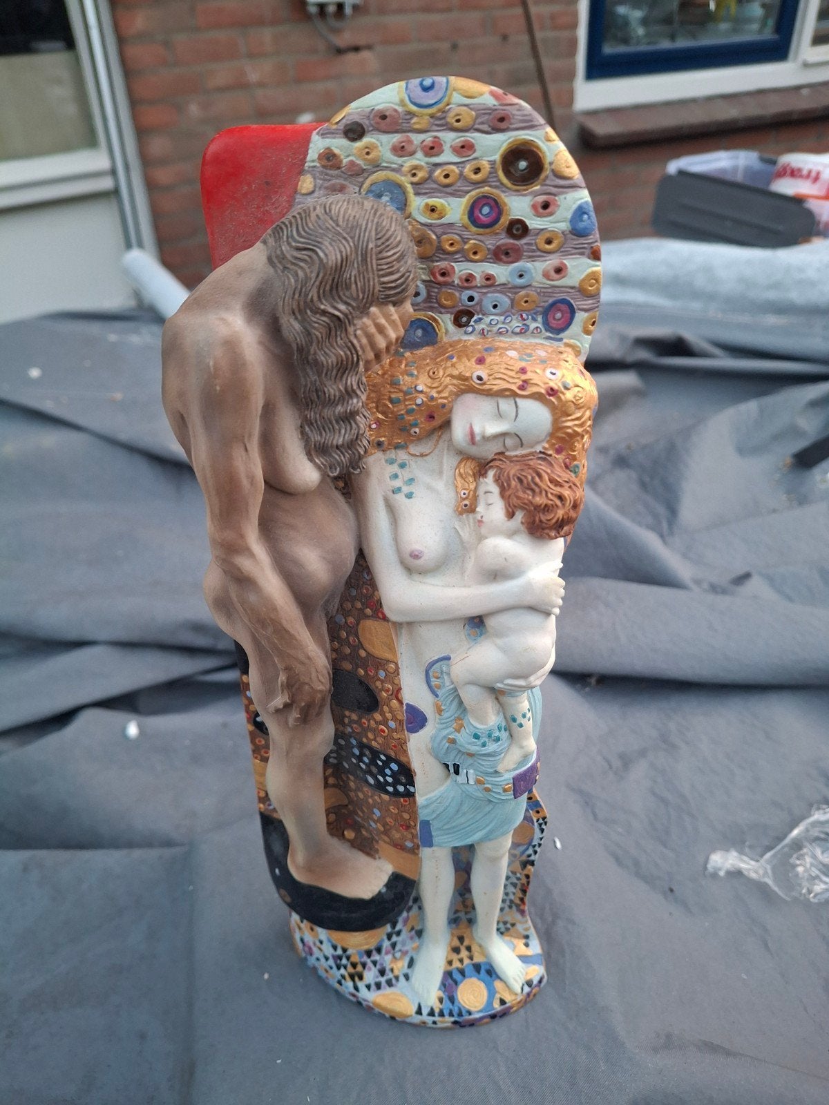 Parastone beeldje '3 Ages of Women' - Gustav Klimt, Antiek en Kunst, Groep mensen, Art nouveau, Ophalen of Verzenden, 20 - 50 cm