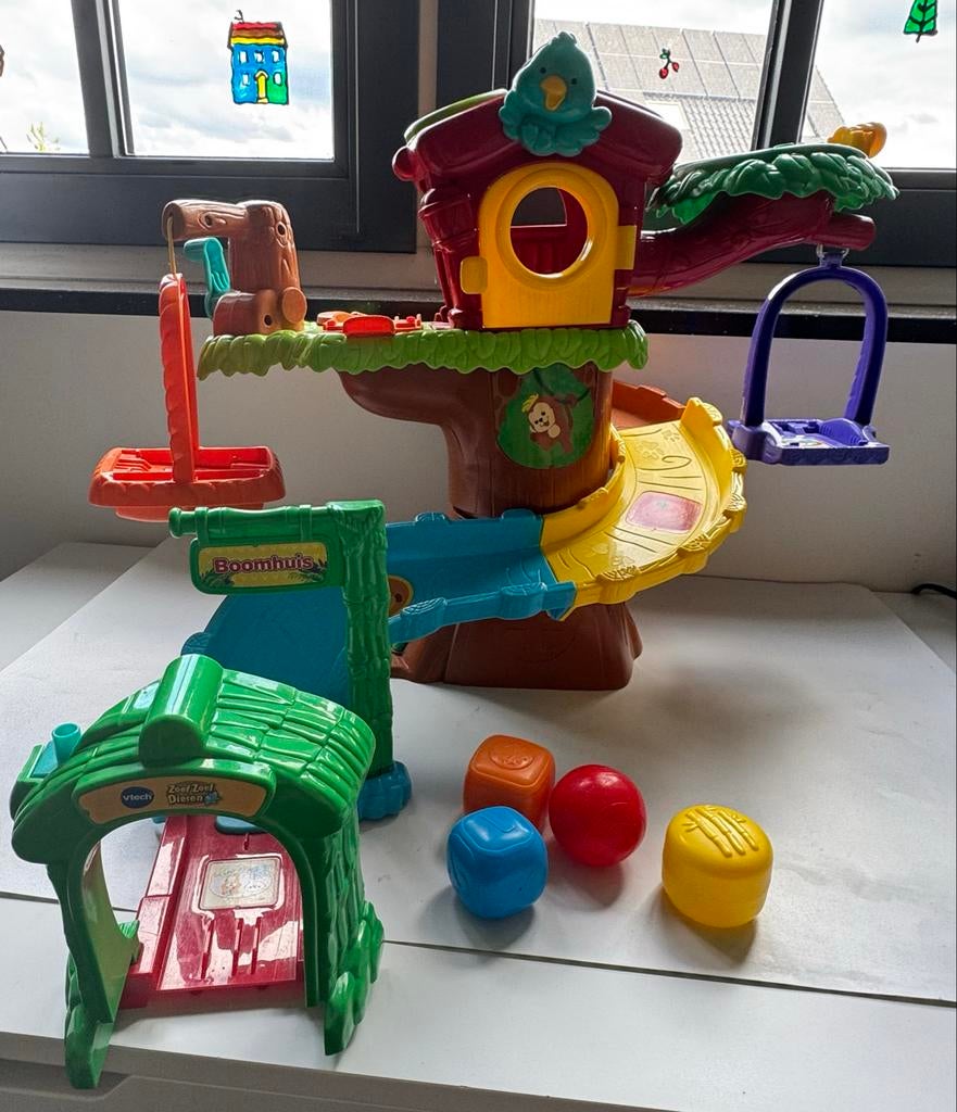 VTech Zoef Zoef Dieren Boomhuis Speelset, Ophalen of Verzenden, Gebruikt, Jongen of Meisje