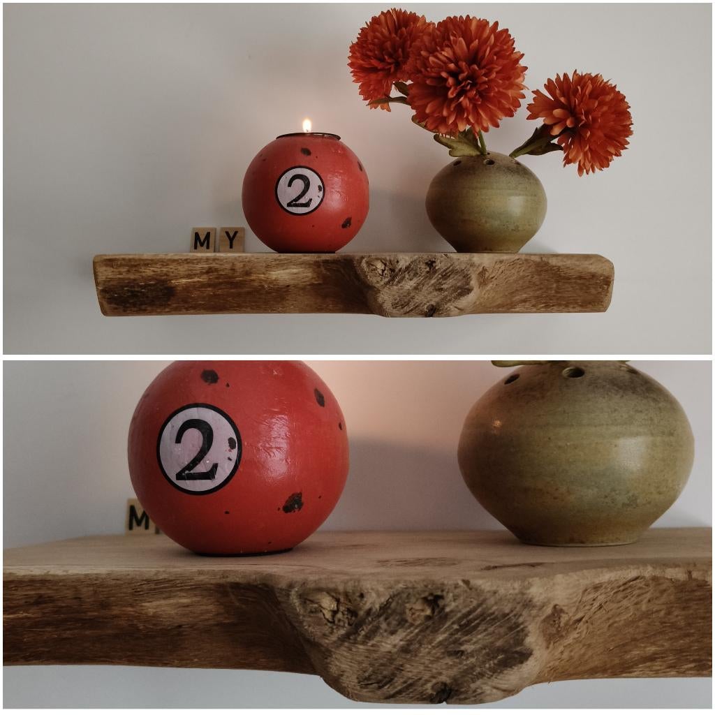 Massief eiken houten wandplank zwevend schap 32cm #234, Houtatelier M.Y., Info@myhoutatelier.nl, Nieuw, Ophalen of Verzenden