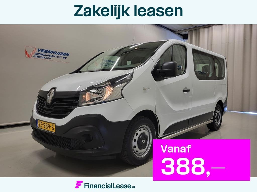 Renault Trafic Passenger 1.6dCi 8-Personenbus - Excl. BTW /, Voorwielaandrijving, Gebruikt, 2000 kg, Wit