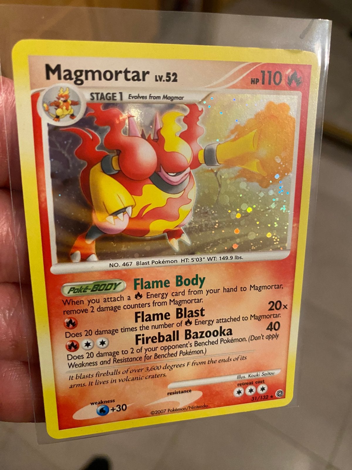 Vintage Magmortar holo kaart, Verzenden, Zo goed als nieuw