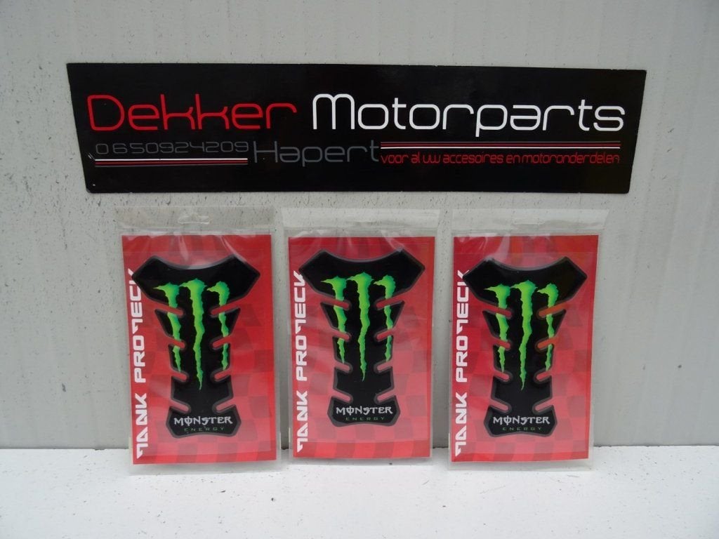 Proteck Tankpad # Monster Energy # Zwart # Uni # Ducati #, Motoren, Onderdelen | Ducati, -, -, Nieuw, Ophalen of Verzenden