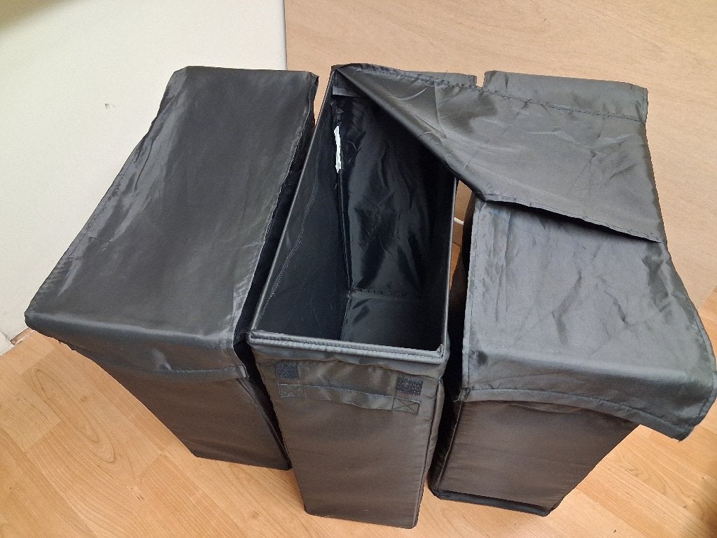 Drie royale wasmanden Ikea Skubb zwart, Ophalen, Overige typen, 50 tot 100 cm, Zo goed als nieuw