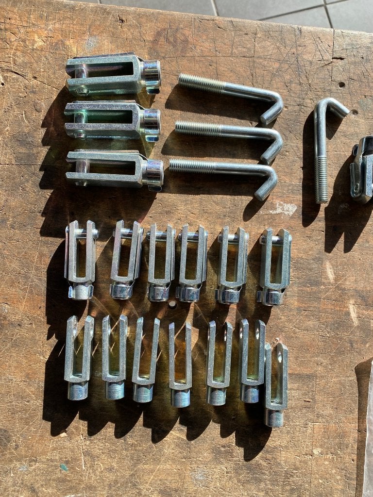 Gaffelkoppen en Bevestigingsmateriaal 50,-, Ophalen, Nieuw