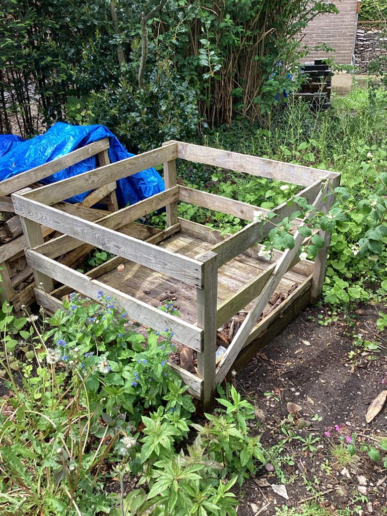 Houten bak, Ophalen, Gebruikt, Hout