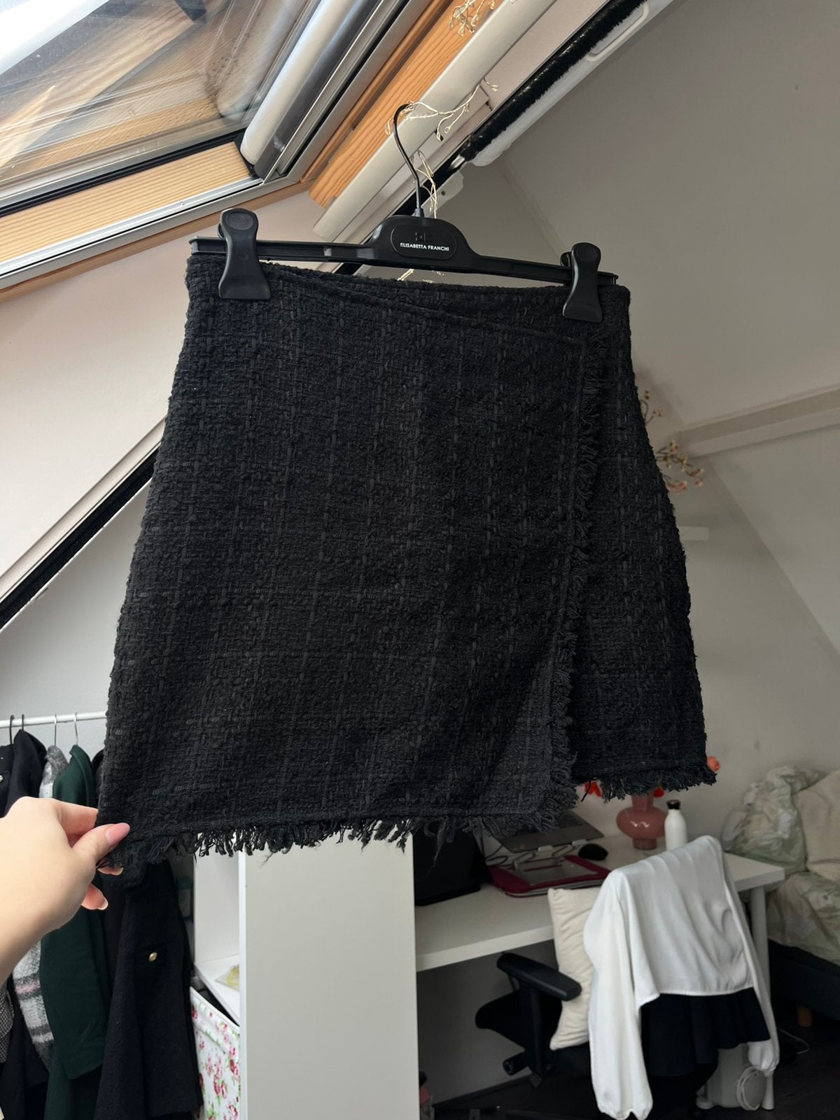 Mooie rok Tweed stijl van Edited, Kleding | Dames, Rokken, Zwart, Ophalen of Verzenden, Zo goed als nieuw, Maat 36 (S)